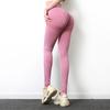 Hot-selling Seamless Knitted Peach Hip-lifting Yoga Pants Women's Sports Fitness Pants Sexy Hip-showing Leggings