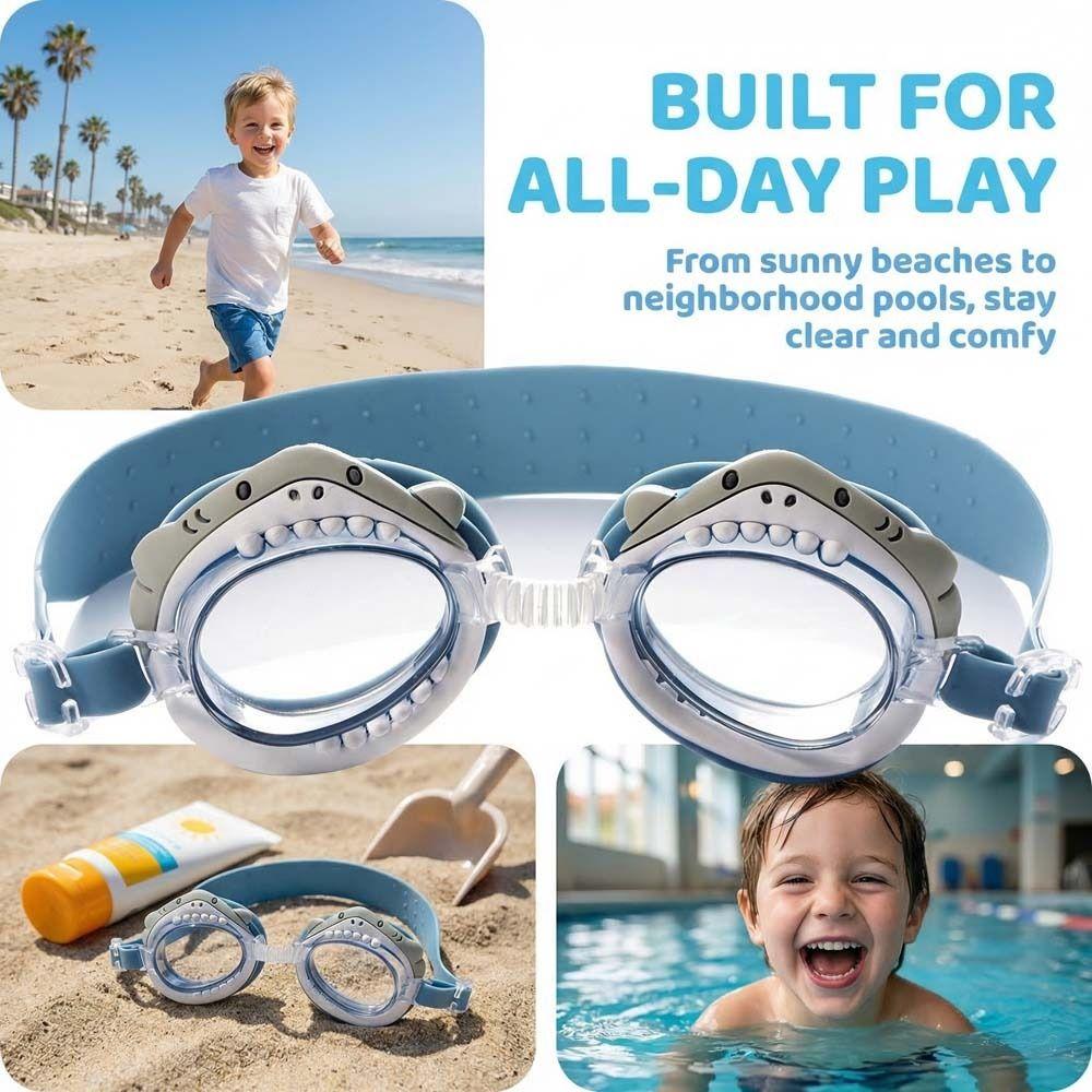 Cartoon Animal Children's Swimming Goggles Anti Little Bear Swimming Goggles  Water Activities