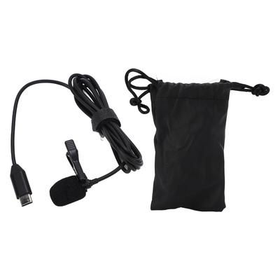 Wired Lavalier Lapel Microphone Type C Interface Clip On Mini Lapel Mic for Insta360 ONE R