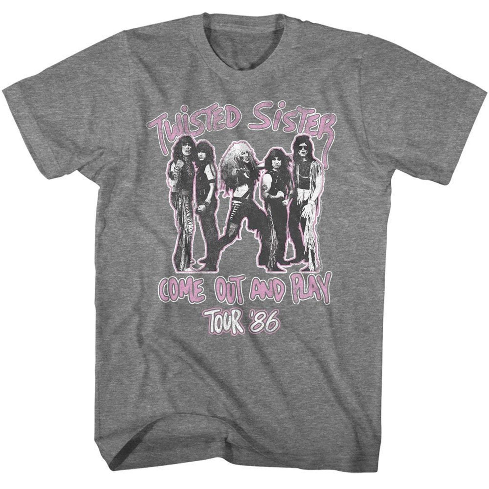Twisted Sister Come Out And Play Graphite Heather Adult T-Shirt S