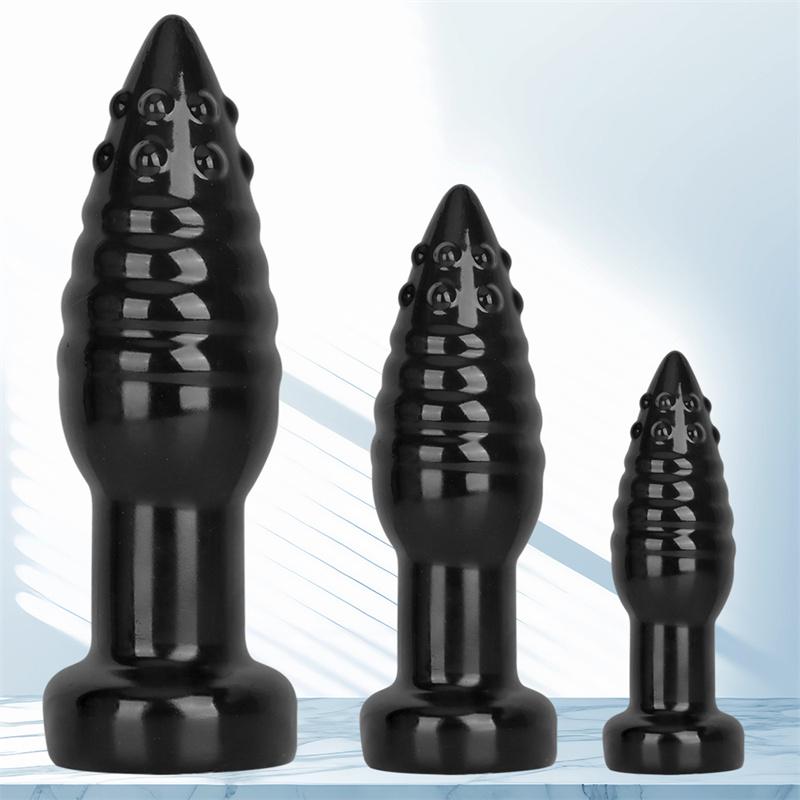 Three-size Pointed Butt Plug Suction Cup Anal Sex Toys Anal Fisting Toys Anal Expansion