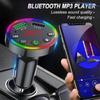 Dual-USB-Kfz-Adapter Drahtloses Bluetooth-Kit QC3.1 Schnelllader Freisprecheinrichtung FM-Transmitter