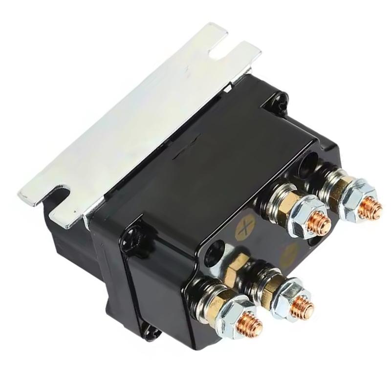 12В 250А Соленоидный Реле Контактор Лебедки Замена с Кронштейном и 4 Клеммами Универсальный для Квадроцикла UTV 1500-5000 фунтов Лебедки