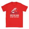 Greenland Flag Vintage Polar Bear TShirts for Men  Novelty Cotton Tees Crew Neck Short Sleeve T Shirt Graphic Printed Clothes