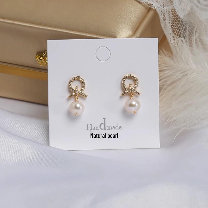 Korean Style S925 Silver Pearl Stud Earrings for Women - Simple, Elegant, and High-End