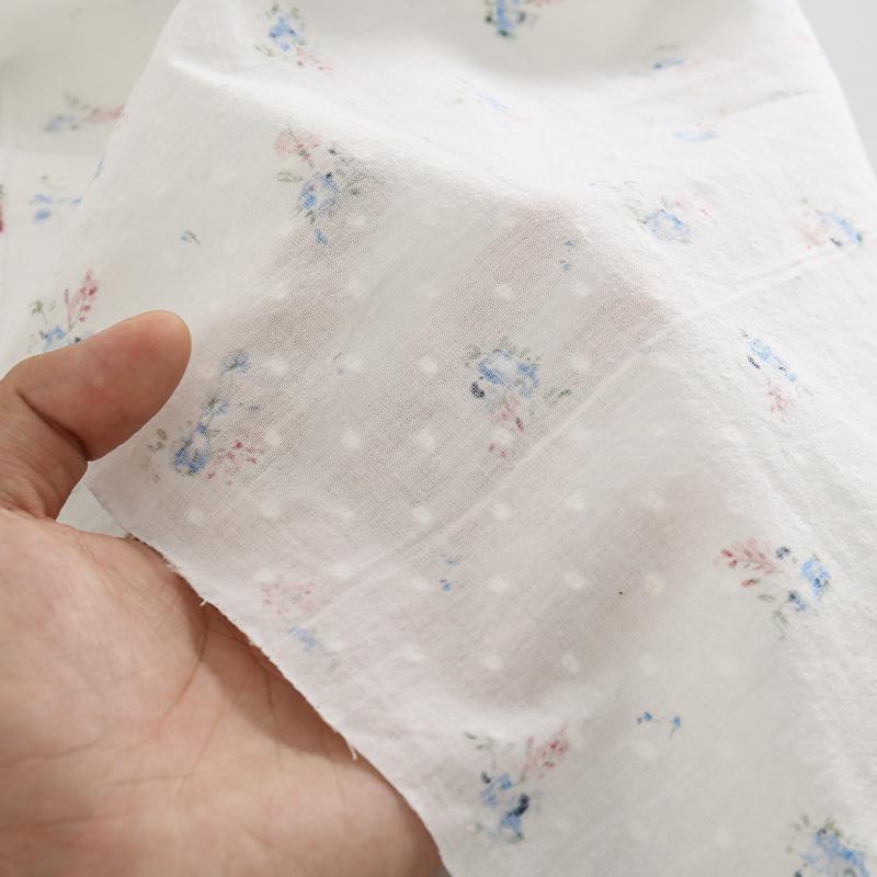 145x50cm Small Dot Jacquard 100% Cotton Retro Small Fragmented Print Fabric Making Children's Clothing Dress DIY Fabric YHTJ0120