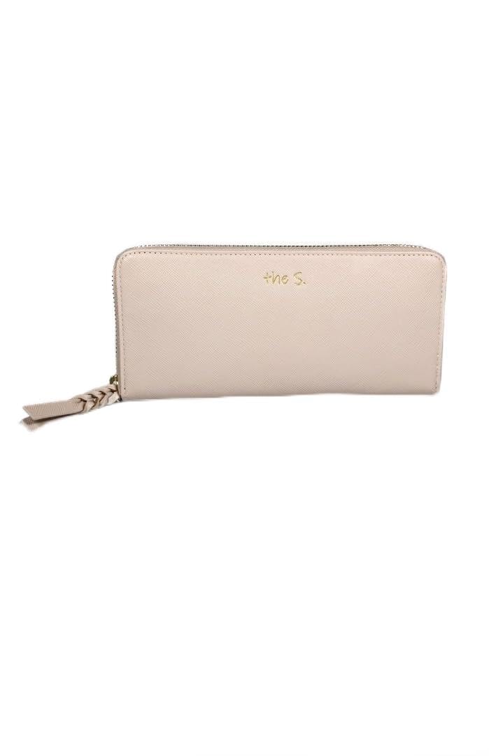 

[the S.] Women s Zip-Around Long Wallet, Genuine Leather, Lightweight, Holds 14 Cards, Includes Coin Pocket, Simple and Elegant Design, Perfect Gift