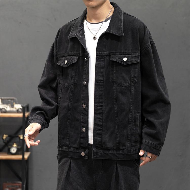 Autumn Men's Denim Loose Jacket Youth Denim Jacket