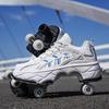 New Adult & Student Deformation Roller Skates with Brakes - Boys' & Girls' Four-Wheel Walking Shoes