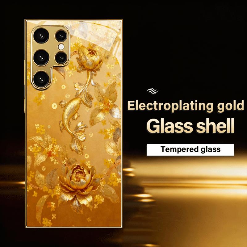 High-end PhoneCase Electroplated Glass TPU PhoneCase for Samsung Galaxy S26 S25 S24 S23 S22 S21 FE,Ultra,Plus Dropresistant