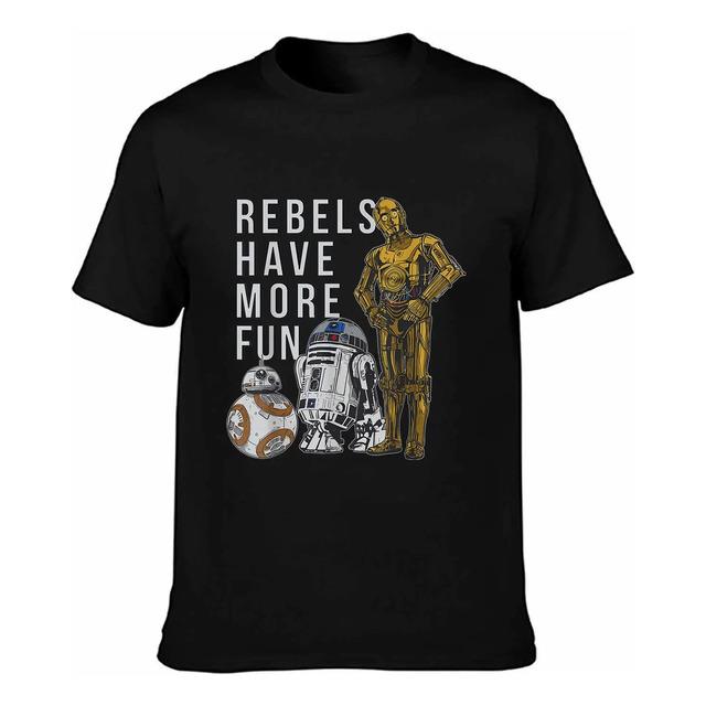 Camiseta Rebels Have More Fun Star Wars Robot C3po R2d2 Bb8 M