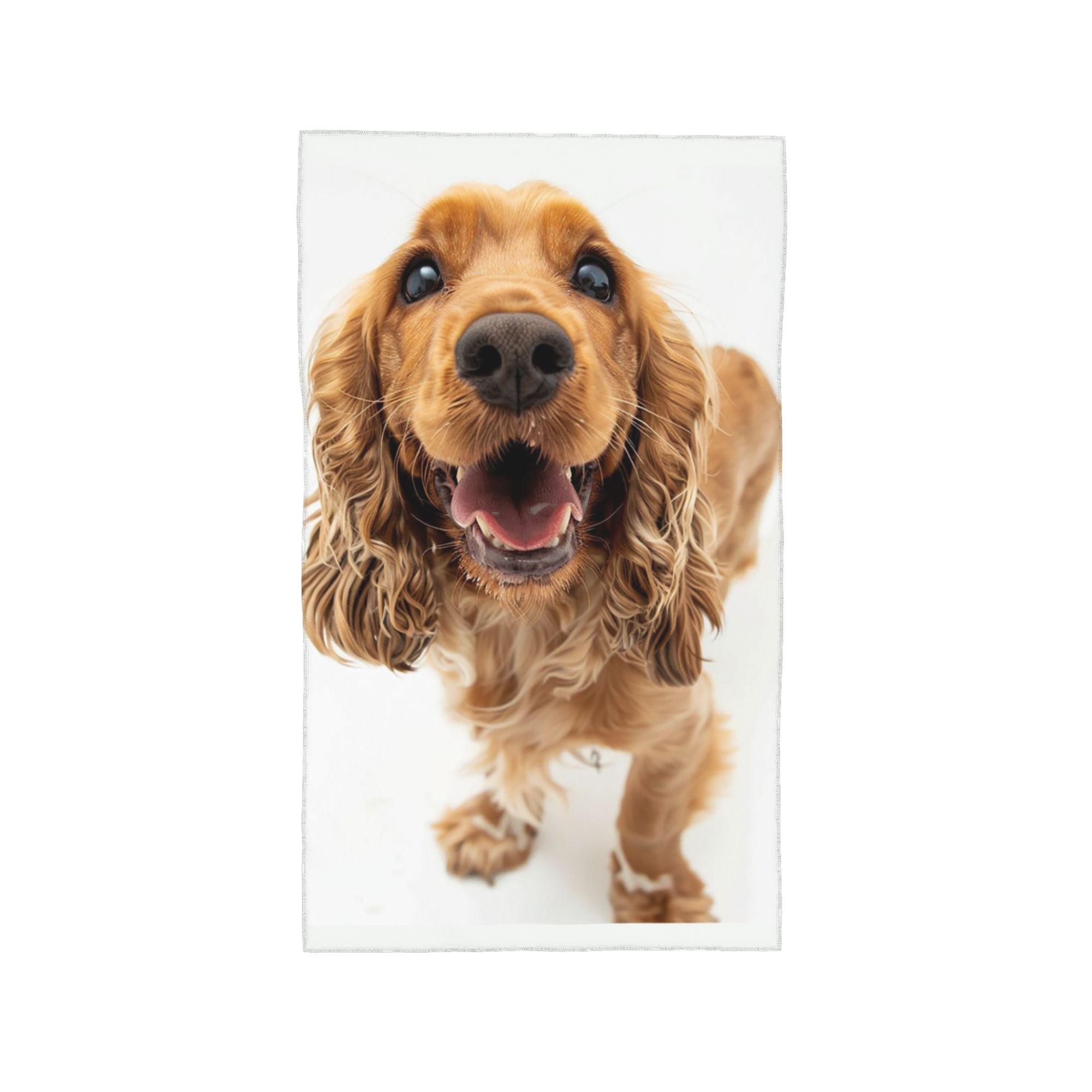 

Tail Wagging Wisdom_ Nurturing Your Cocker Spaniel Spirit Soft Face Towel Quick Dry Pool Bath Cotton Towels Absorbent W40*H60(CM)