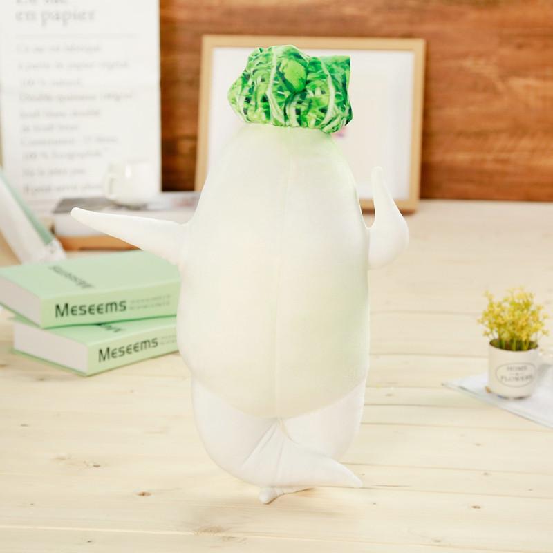 . 1pc 45 /60 /80cm Simulation White Radish Plush Toy Stuffed Kawaii Plant Cushion Sex Plush Pillow C