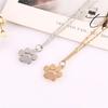 Fashion Creative Paw Claw Dogs Kitten Cat Pendant Necklace Feet Footprint Jewelry Lovers Valentine's Day