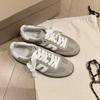 2025 Spring/Summer Douyin Hot Style German Low Heel White Training Sneakers: Comfortable Casual Sports Shoes for Students