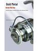 All-Metal Spinning Fishing Reel - Outdoor Lure, Long Cast, Sea Rod Anchor, and Fishing Gear.