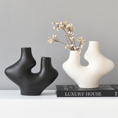 Talgvase im Wabi-Sabi-Stil, japanischer Stil, Hauseingang, B&B-Blumenarrangement, Blumenschmuck, nordisches Modellhaus, weiche Dekorationen