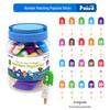 Bai Guo Early Learning Ice Cream Popsicle Set - 26 Letter & Number Matching Montessori Aids for Kindergarten