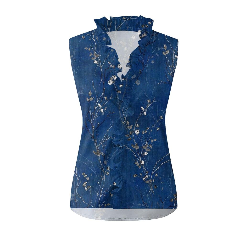 Módní dámské Temperamentní halenka s výstřihem do V a rukávem ležérní košile