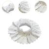 White Cotton Detachable Collar Hollow Embroidery Embroidered Stand Collar  Performance Costume