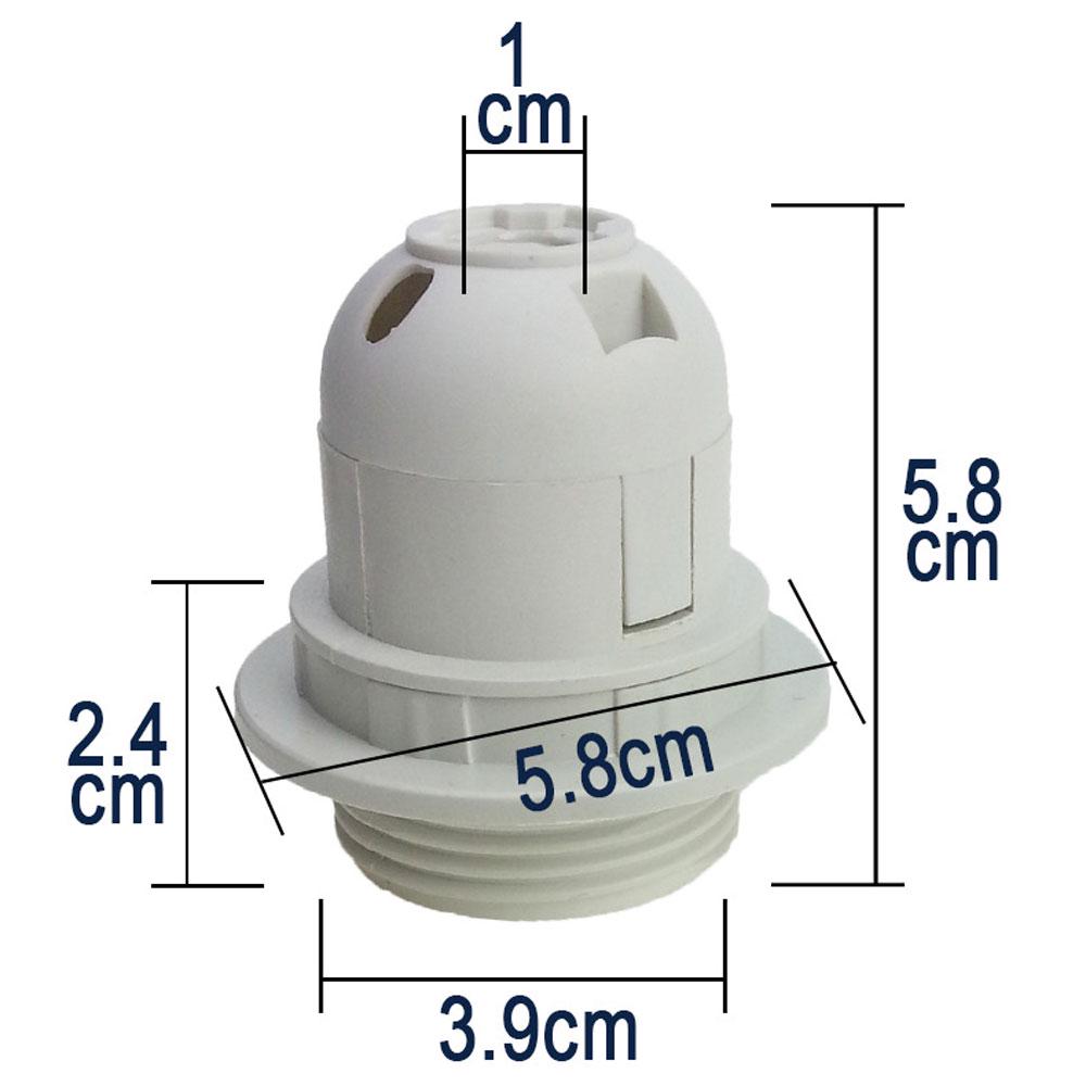 Buy 5pcs Screw E27 Light Bulb Lamp Holder Base Pendant Socket at ...
