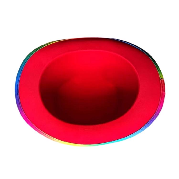 Colorful Wide Brims Tall Hat for Stage Performances Magicians Hat Carnivals Hat for Masquerade Party and Music Festival