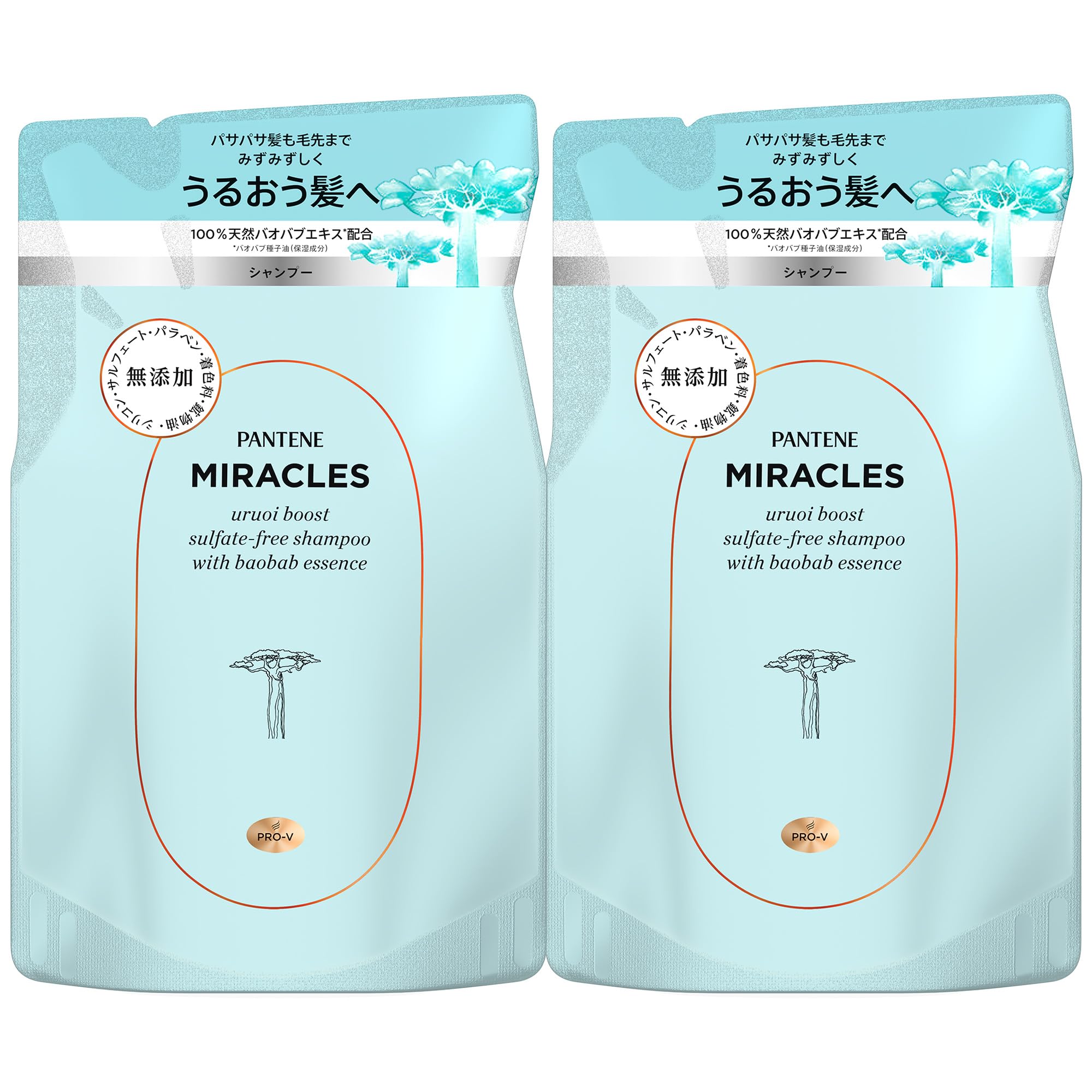 

Pantene Miracles Shampoo Refill 350g x 2 Moisture Boost
