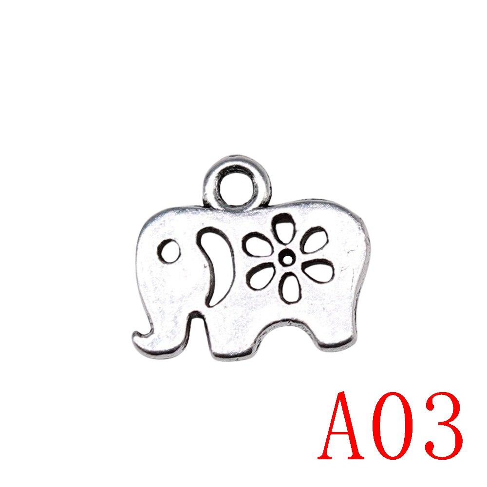 Cheap Cute Baby Elephant Charms For Jewelry Making Accessori Decor Diy