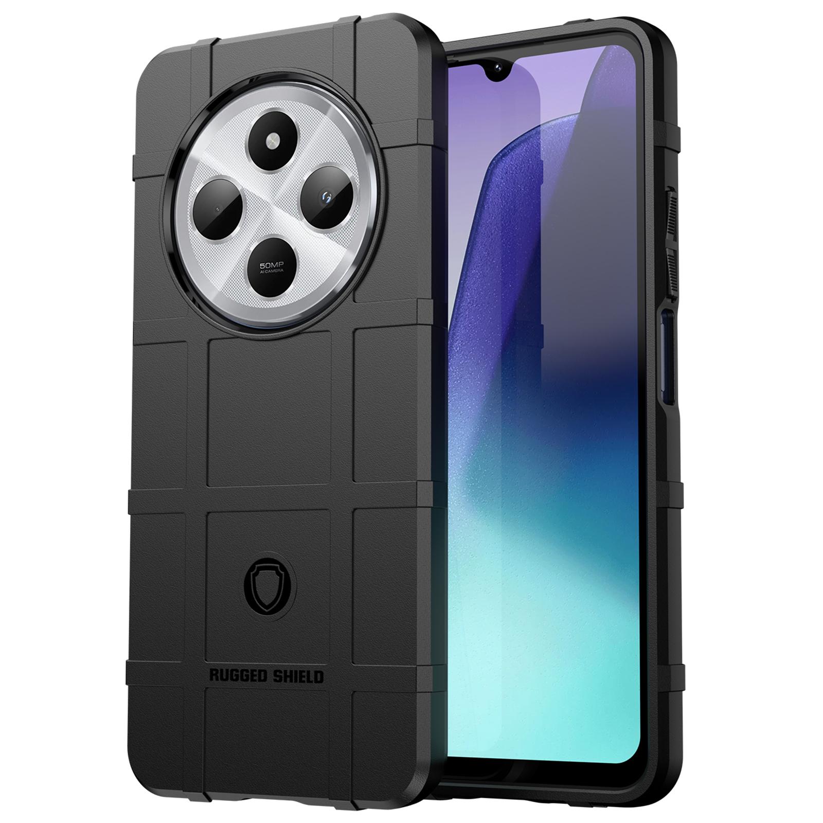 

For Xiaomi Poco C75 4G/Redmi 14R 5G/14C 4G Case Grid Design Soft TPU Scratch-Proof Phone Cover A