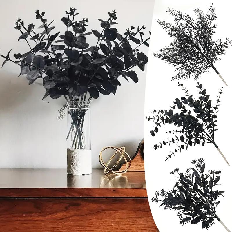 Halloween Artificial Tree Branches Gothic Black Series Ornament Plastics Party Decoration 8 Styles