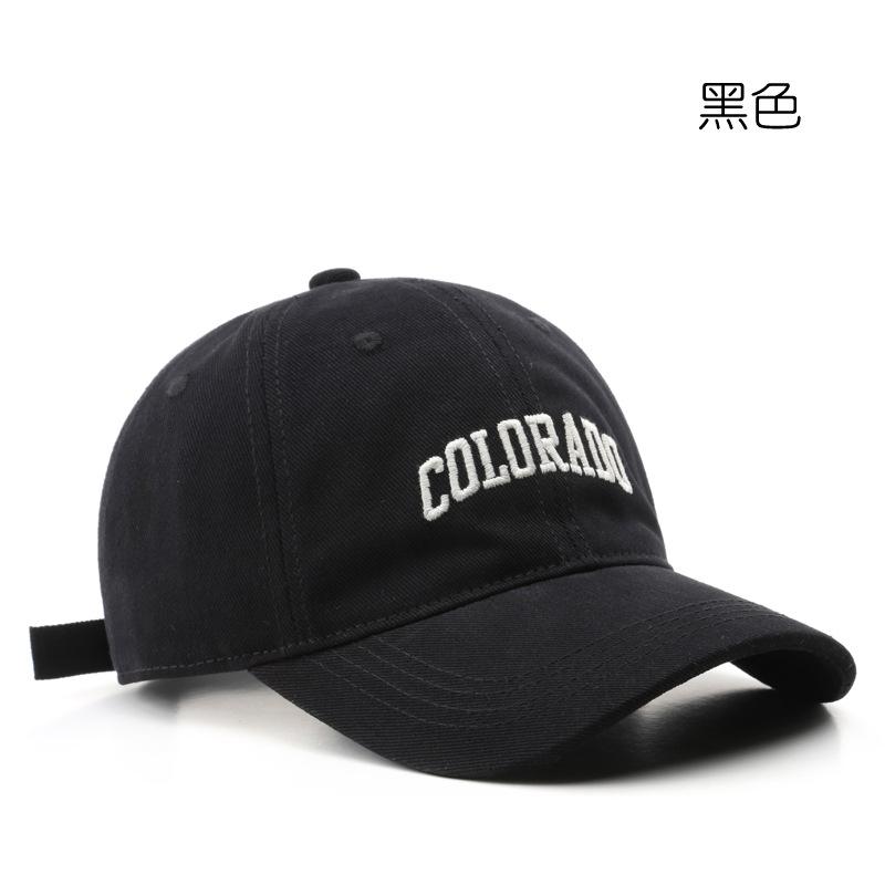 Japanese Autumn and Winter Women's Fashion Popular Retro Letter Embroidered Cap Outdoor Sports Travel Men's Sunshade Baseball Cap
