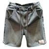 Men's Summer Blue Straight-Leg Five-Point Shorts
