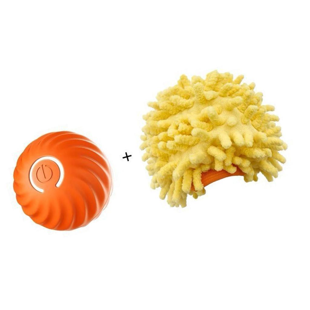 Motion Activated Cat Toy Balls Interactive Play Mat Fast Rolling Balls with Rechargeable Design for Boredom Cats Fun