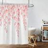 White Gardenia Watercolor Floral Waterproof Shower Curtain for Bathroom Decor