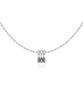 Akarki 925 Silver Trinity Ring Pendant Necklace
