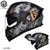 Motorcycle helmet Men's and women's face-off helmet Summer locomotive full helmet Universal safety in all seasons