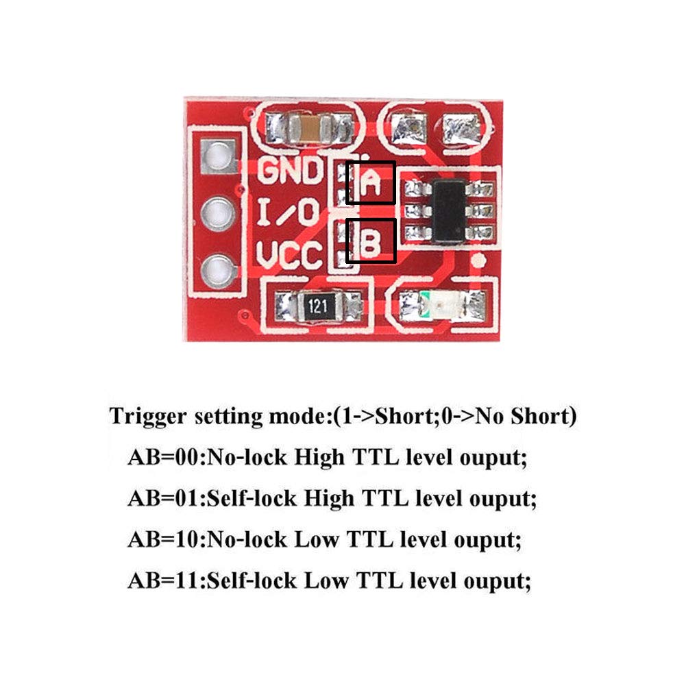 20PCS TTP223 Capacitive Touch Switch Button Sensor Module Self Locking for Arduino…