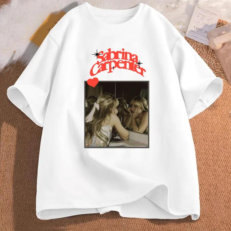 Sabrina Carpenter T Shirt Women Vintage Retro Music Tshirt Emails I Cant Send Tour Merch Tees Rock Tees Casual Cotton Clothes