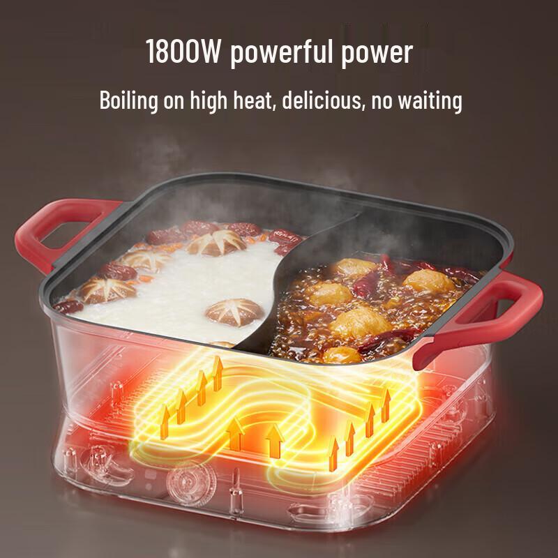 SUPOR 6L High Power Electric Hot Pot with Divider CN plug (adapter included)