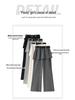 High Waist Micro-Flare Pants: Women's Spring/Summer Slimming Casual Floor-Length Style with Fake Two-Piece Design