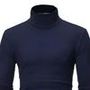 Chic Knitted Turtleneck Shirt In Solid Colors
