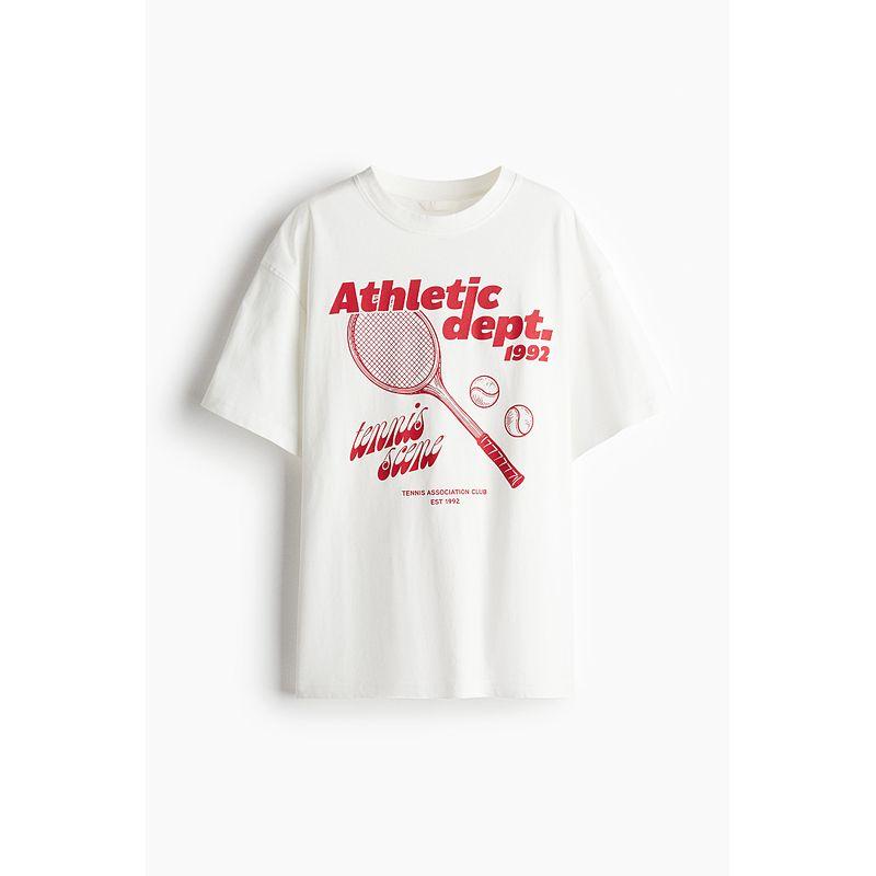 

HM Tops T-shirt 2025 Summer New Arrival Women s Fashion Large Profile T-shirt 1296996