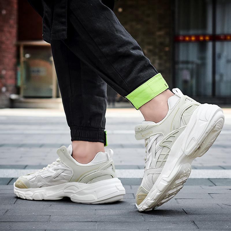 Унисекс модная обувь для пар ретро кроссовки для папы 44 сапфир синий — фото 11