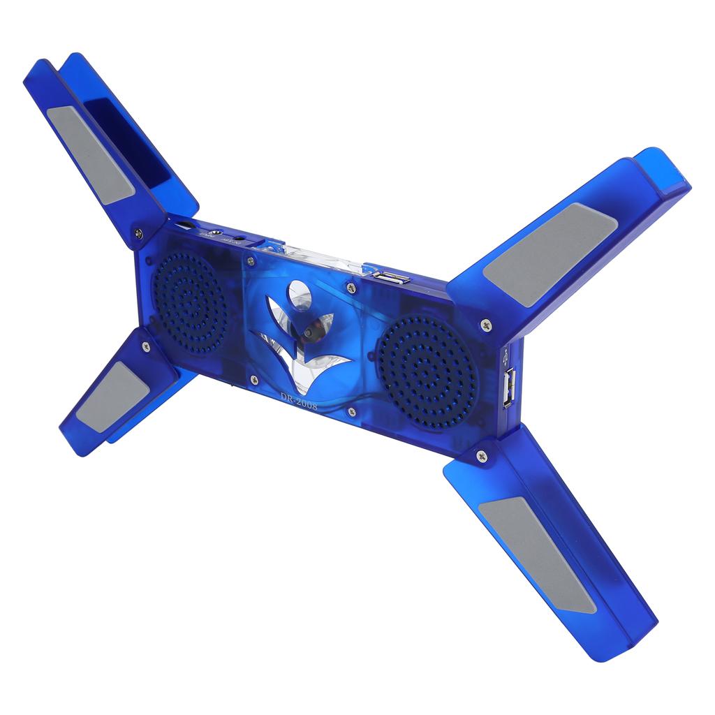 Computer Cooling Pad Foldable USB Cooling Holder with Hub LED Low Noise Heat Dissipation Fan