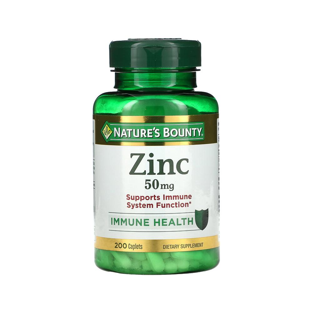 Nature's Bounty Zinc 50mg 200 Tablets 1 pcs
