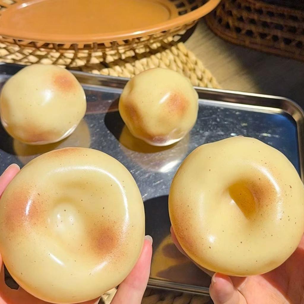 Mashed Potato Squishy Stress Toy Coconut Oil Simulated Food Potato Squeeze Ball, Soft Sensory Fidget Toy For Stress Relief