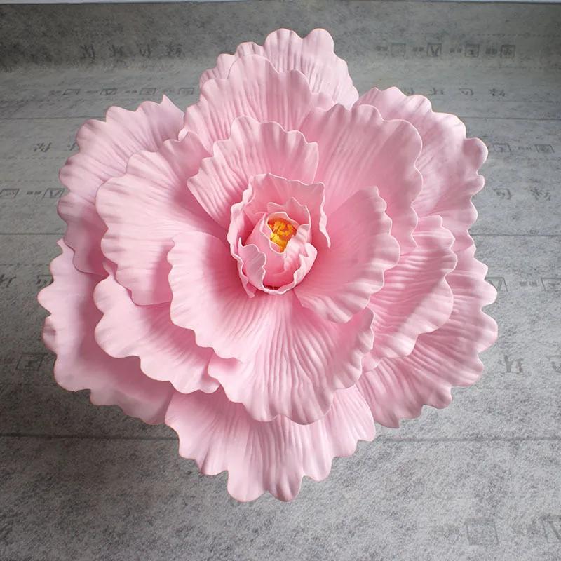 60/80CM Giant PE Foam Rose Simulation Flowers Branch Wedding Backdrop Decoration Peony Garden Wall Road Cited Stage Party Supply
