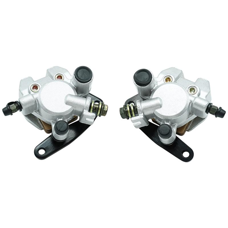 Front Left Right Brake Calipers For Yamaha Banshee Big Bear Grizzly Kodiak Raptor 3GD-2580T-01-00 3GD-2580U-01-00 Parts-A87Q