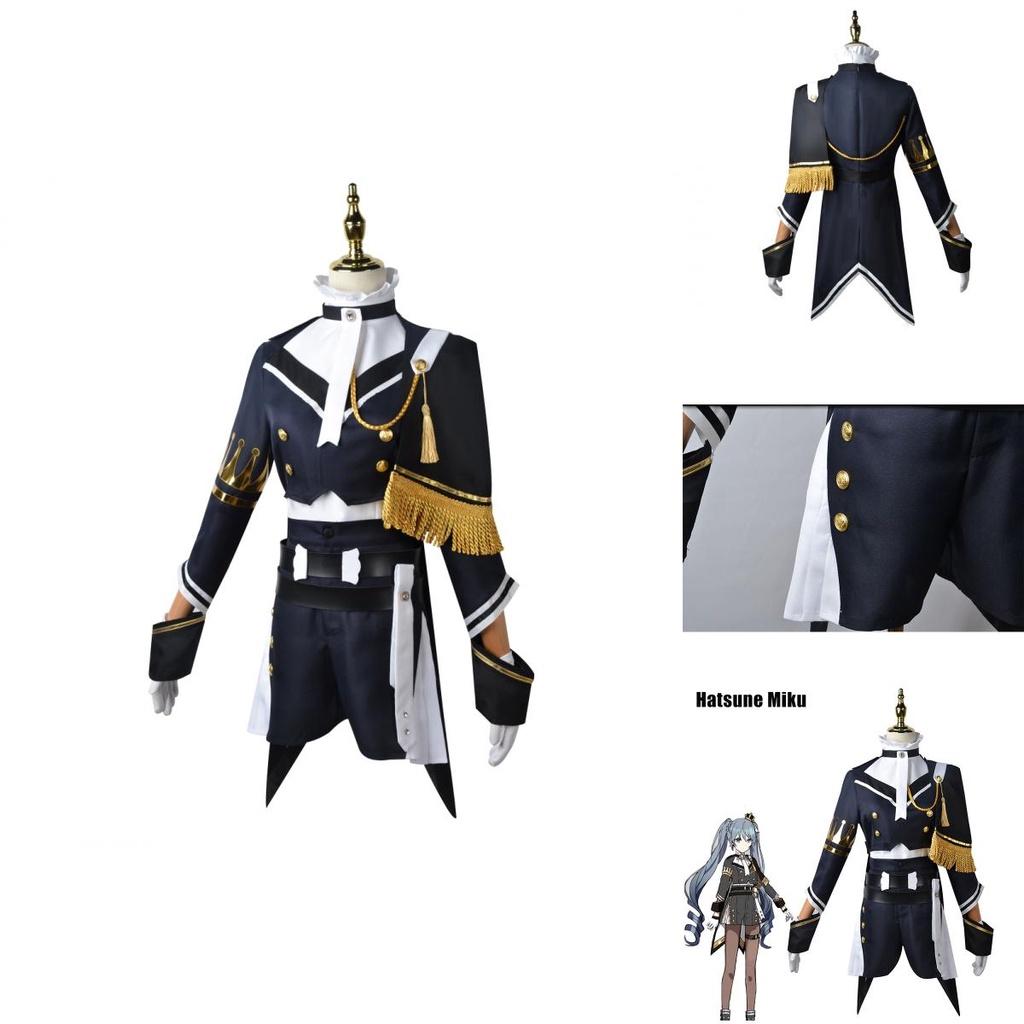 Hatsune Miku Military Costume Suit Halloween Cosplay Party Dress