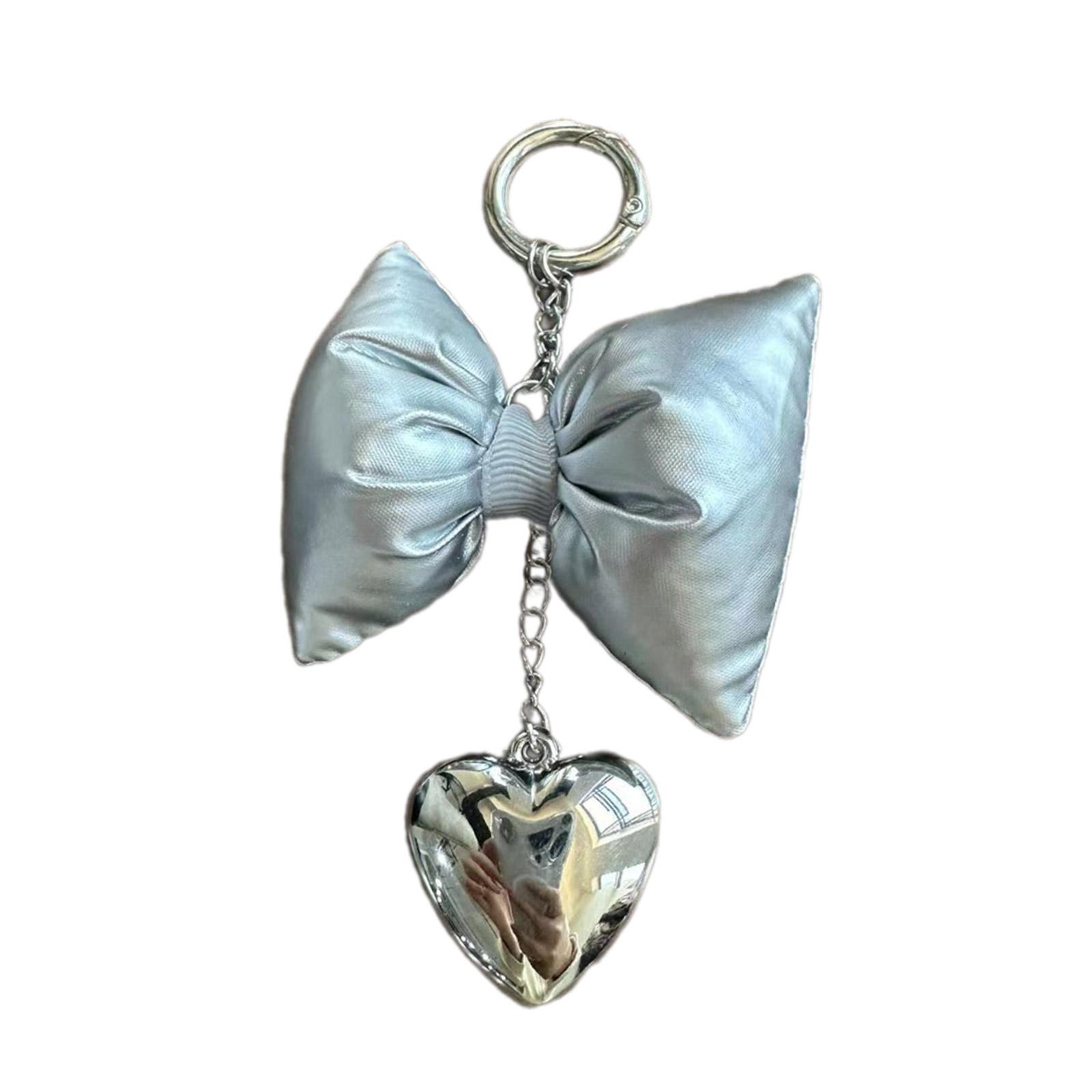 

Модный брелок Шикарный брелок-бантик Подвеска для чехла для наушников в форме сердца Сплав Материал Подарок для модного возлюбленного